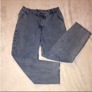 Pretty Little Thing Asymmetrical Mom Jeans